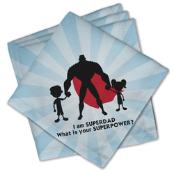 Super Dad Cloth Cocktail Napkins - Set of 4