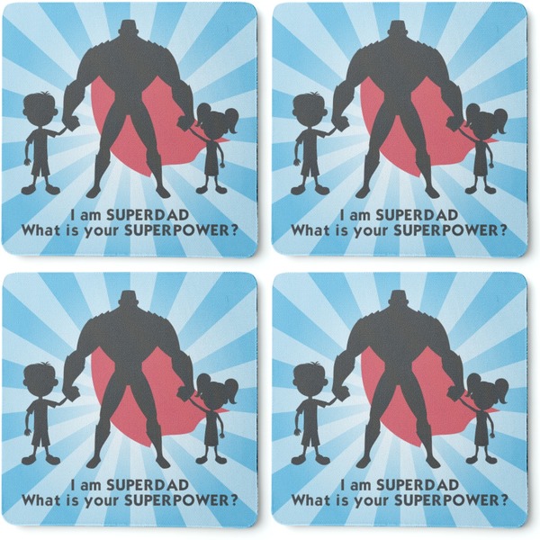 Super Dad Coaster Rubber Back - Apvl