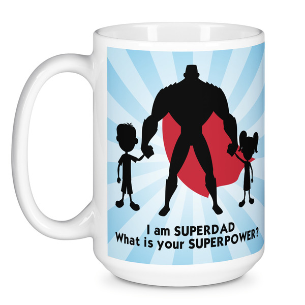 Super Dad Coffee Mug - 15 oz - White