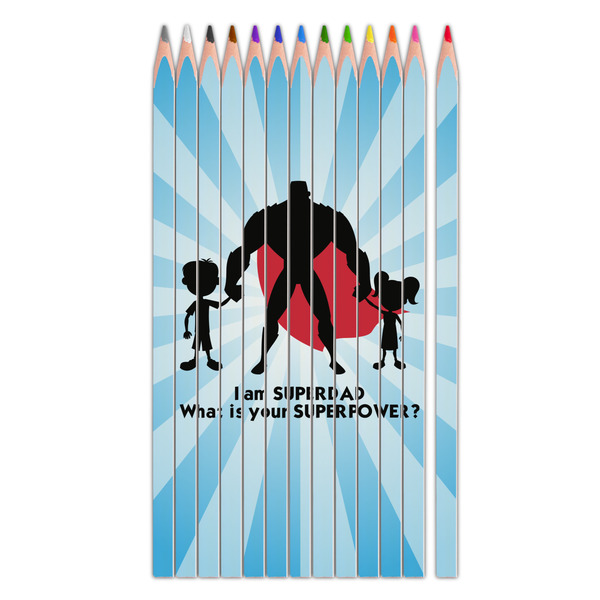 Custom Super Dad Colored Pencils