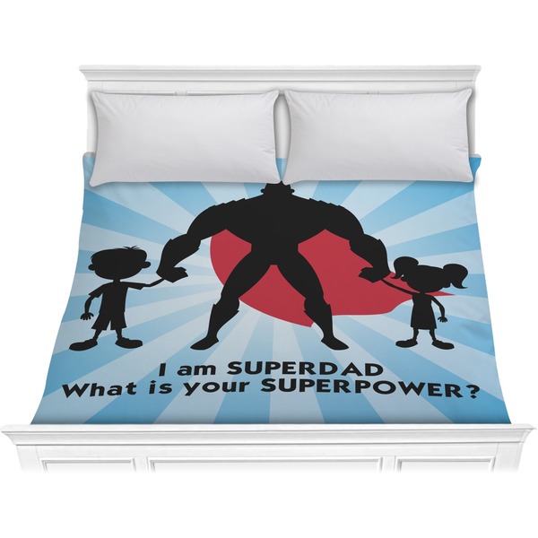 Custom Super Dad Comforter - King