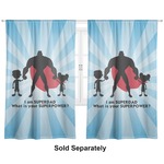 Super Dad Curtain Panel - Custom Size