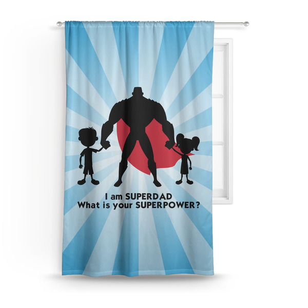 Custom Super Dad Curtain Panel - Custom Size