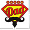 Super Dad Custom Shape Iron On Patches - L - APPROVAL
