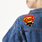 Super Dad Custom Shape Iron On Patches - L - MAIN