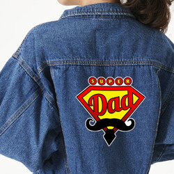 Super Dad Large Custom Shape Patch - 2XL