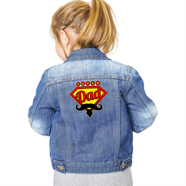 Super Dad Custom Shape Iron On Patches - XXL - Single - Approval