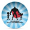Super Dad Microwave Safe Plastic Plate - Composite Polymer