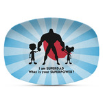 Super Dad Plastic Platter - Microwave & Oven Safe Composite Polymer