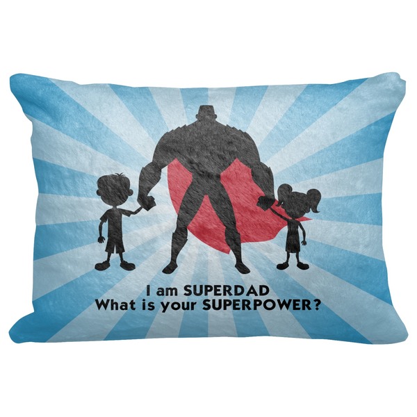 Custom Super Dad Decorative Baby Pillowcase - 16"x12"