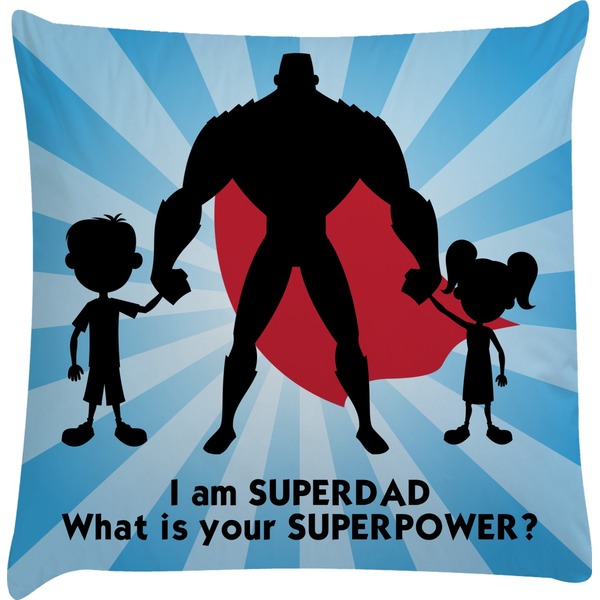 Custom Super Dad Decorative Pillow Case