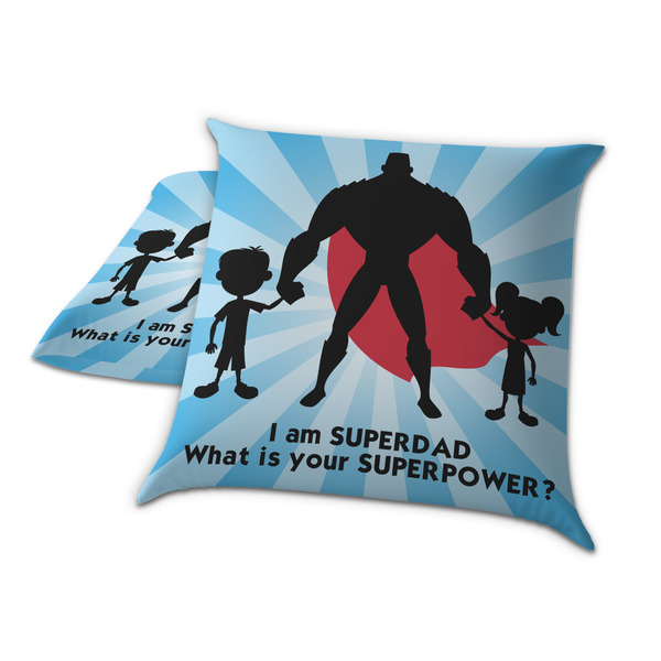 Super Dad Decorative Pillow Case - TWO