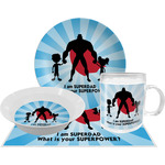 Super Dad Dinner Set - Single 4 Pc Setting