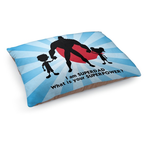 Custom Super Dad Dog Bed - Medium