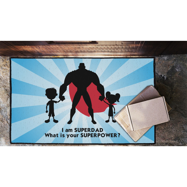 Super Dad Door Mat - LIFESTYLE (Lrg)