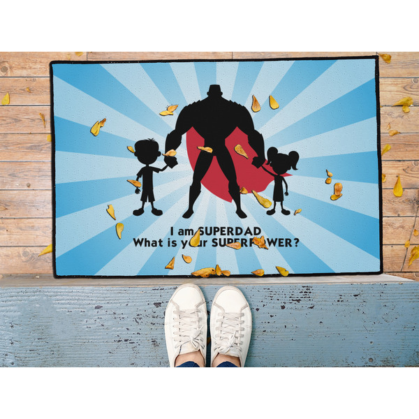 Super Dad Door Mat - LIFESTYLE (Med)