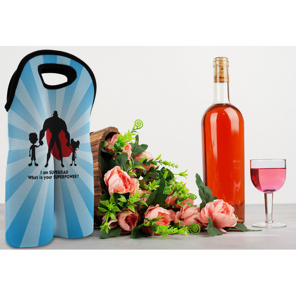 Super Dad Double Wine Tote - LIFESTYLE (new)