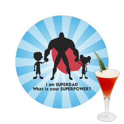Super Dad Printed Drink Topper -  2.5"