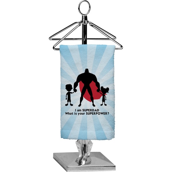 Custom Super Dad Finger Tip Towel - Full Print