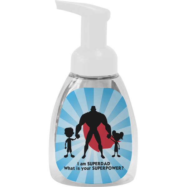 Custom Super Dad Foam Soap Bottle