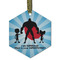 Super Dad Frosted Glass Ornament - Hexagon