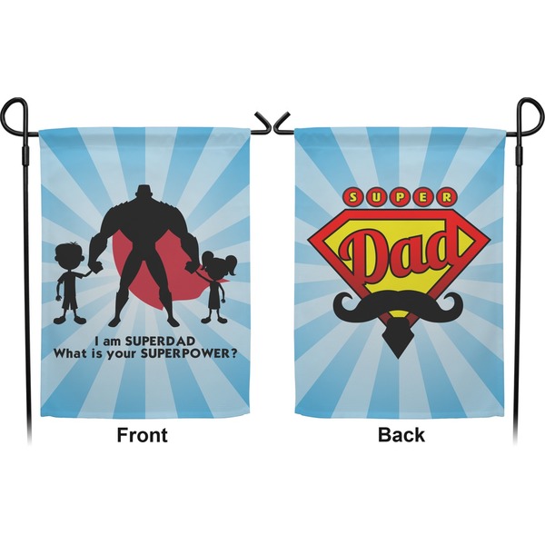 Super Dad Garden Flag - Double Sided Front and Back