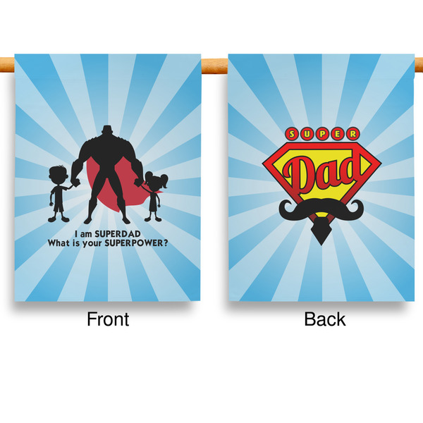 Super Dad Garden Flags - Large - Double Sided - APPROVAL