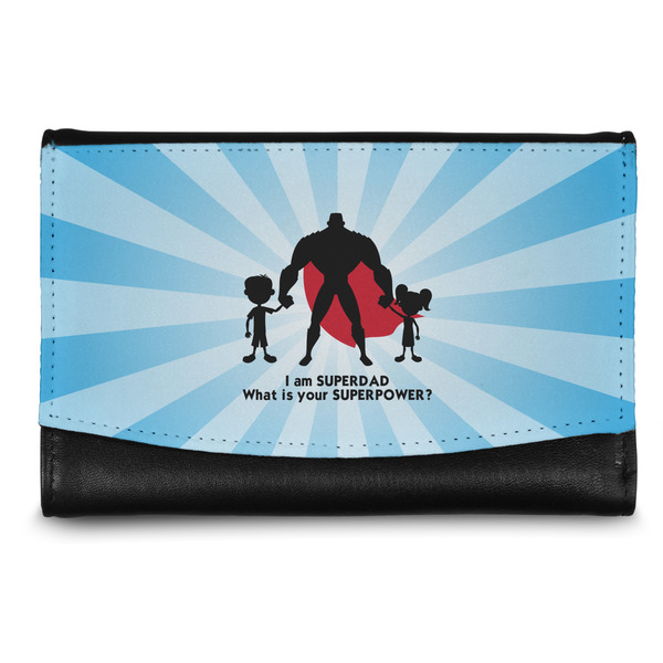 Custom Super Dad Genuine Leather Women's Wallet - Small