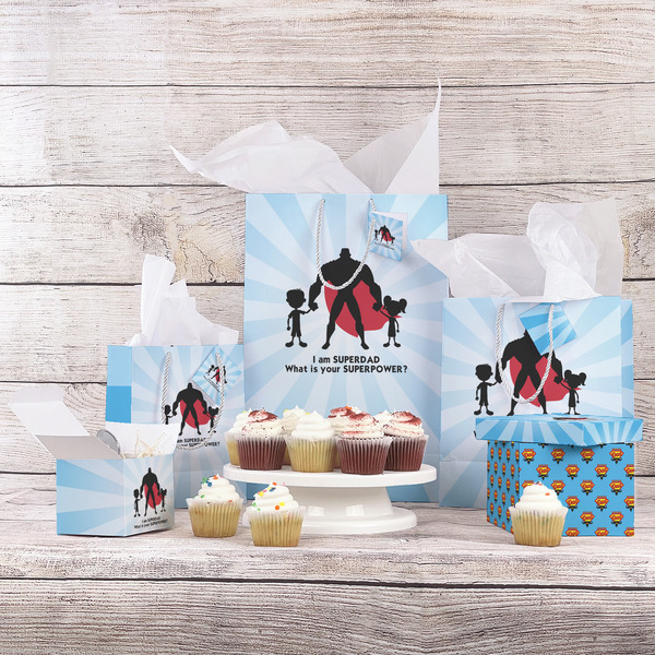 Super Dad Gift Bags - In Context