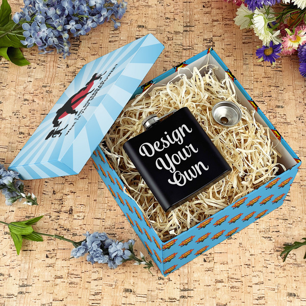 Super Dad Gift Boxes with Lid - Canvas Wrapped - Large - In Context