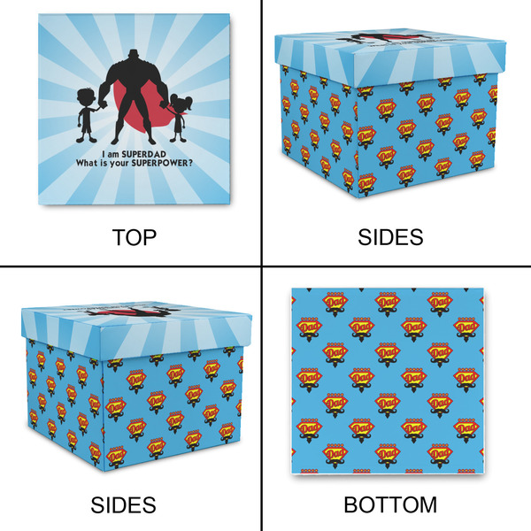 Super Dad Gift Boxes with Lid - Canvas Wrapped - Medium - Approval