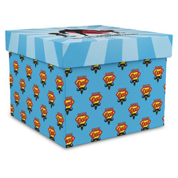 Super Dad Gift Box with Lid - Canvas Wrapped - XX-Large