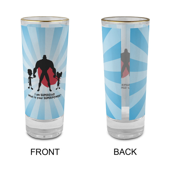 Super Dad Glass Shot Glass - 2 oz - Single - APPROVAL
