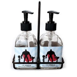Super Dad Glass Soap & Lotion Bottles
