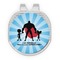 Super Dad Golf Ball Marker - Hat Clip - Silver