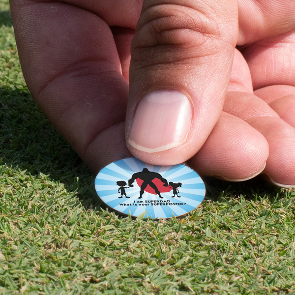 Super Dad Golf Ball Marker - Hand