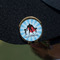 Super Dad Golf Ball Marker Hat Clip - Gold - On Hat