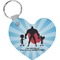 Super Dad Heart Keychain (Personalized)
