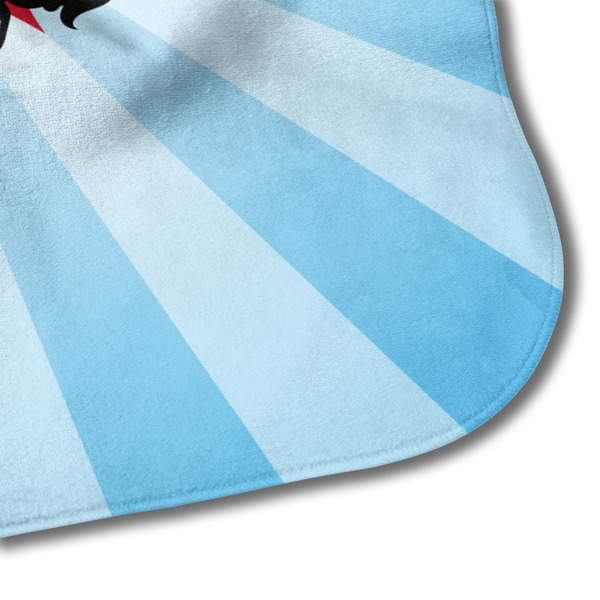 Super Dad Hooded Baby Towel- Detail Corner
