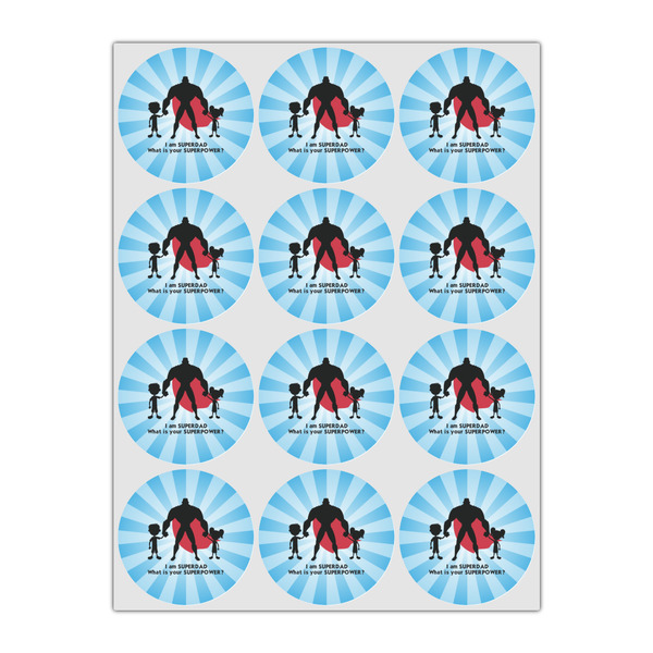 Super Dad Icing Circle - Small - Set of 12
