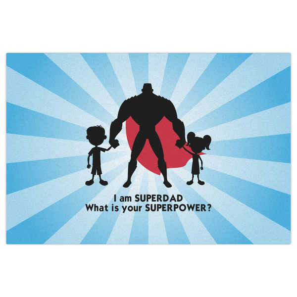 Super Dad Indoor / Outdoor Rug - 2'x3' - Front Flat