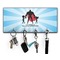 Super Dad Key Hanger w/ 4 Hooks & Keys