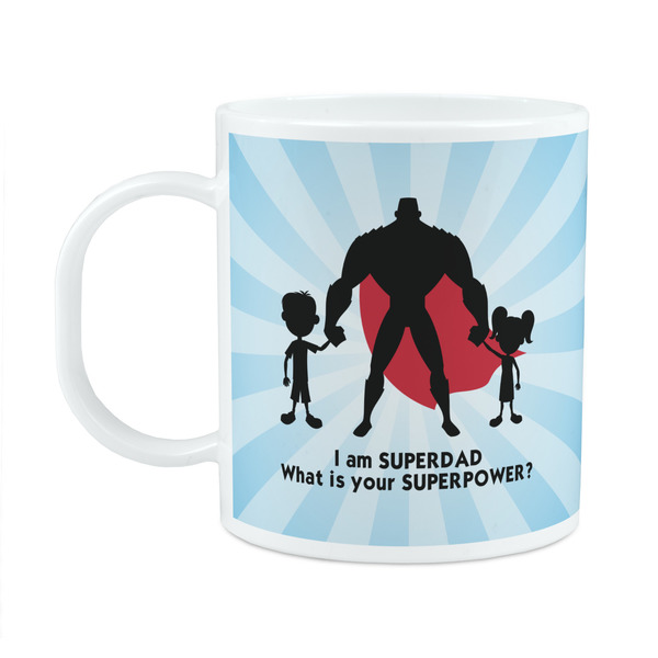 Custom Super Dad Plastic Kids Mug