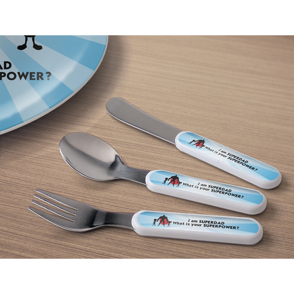 Super Dad Kids Flatware w/ Plate