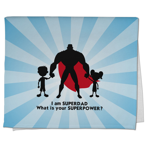 Custom Super Dad Kitchen Towel - Poly Cotton