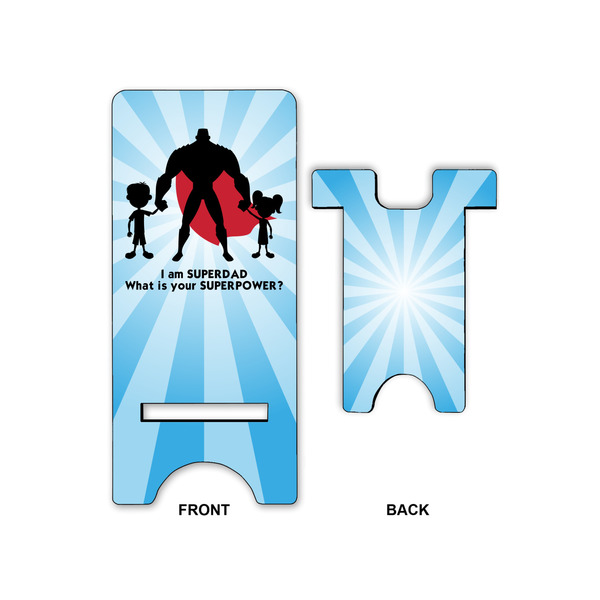 Super Dad Large Phone Stand - Front & Back