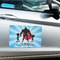 Super Dad Large Rectangle Car Magnets- In Context