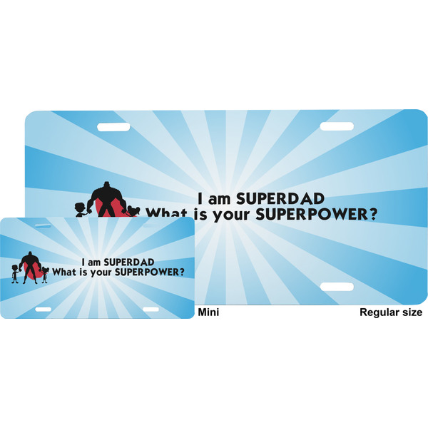 Super Dad License Plate (Sizes)
