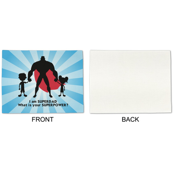 Super Dad Linen Placemat - APPROVAL Single (single sided)