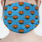 Super Dad Mask - Pleated (new) Front View on Girl